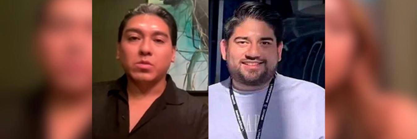 Ernesto Carranza (izquierda), pareja del auxiliar de vuelo Eric Gutiérrez (derecha). FOTOS: CAPTURA DE VIDEO TELEMUNDO