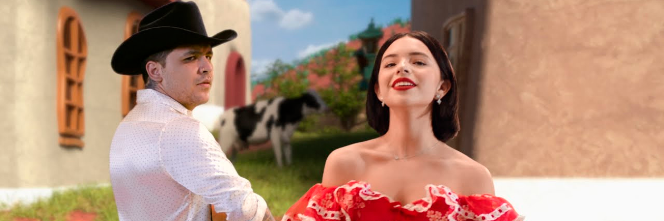 Christian Nodal y Ángela Aguilar empezaron su relación amorosa hace un mes. /FOTO: TOMADA DE VIDEO 