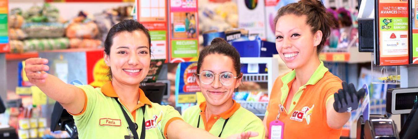 Esta cadena de supermercados cuenta actualmente con más de 14.000 empleados contratados directamente y genera un promedio de 6500 empleos cada año. / FOTO: CORTESÍA TIENDAS ARA