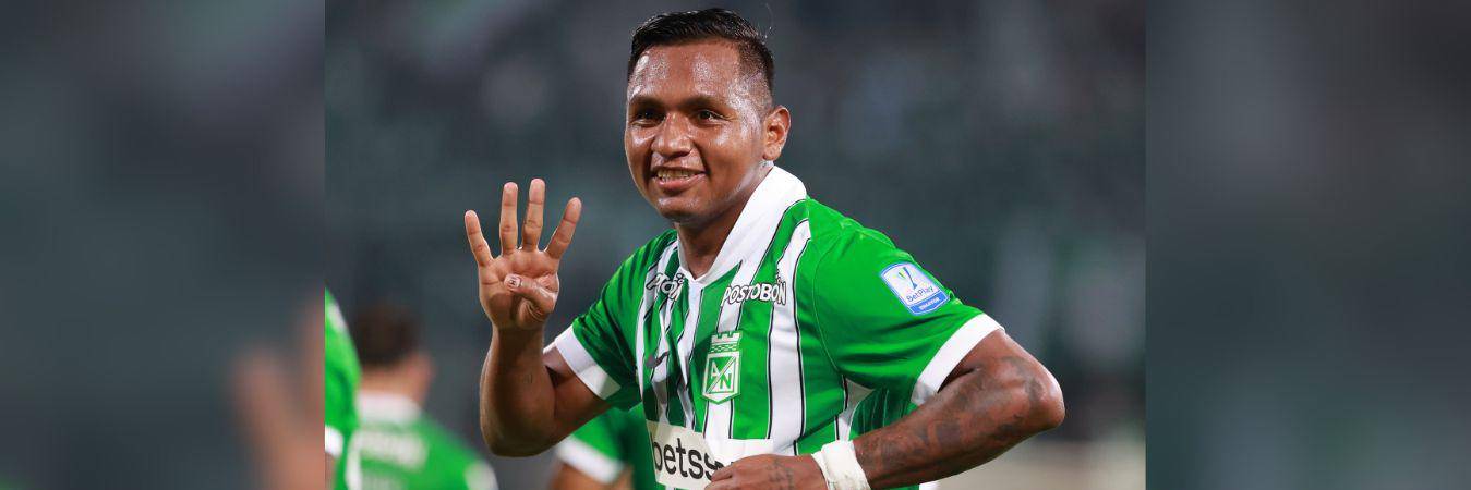 Alfredo Morelos volvió a inspirarse y con su doblete le dio el triunfo a Nacional. FOTO: ARCHIVO - MANUEL SALDARRIAGA QUINTERO