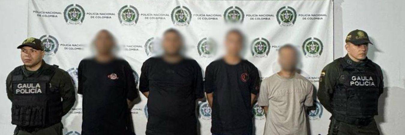 La Policía dio un golpe contra una banda que tenía azotado el Centro de Medellín con cobros extorsivos. FOTO: POLICÍA MEVAL