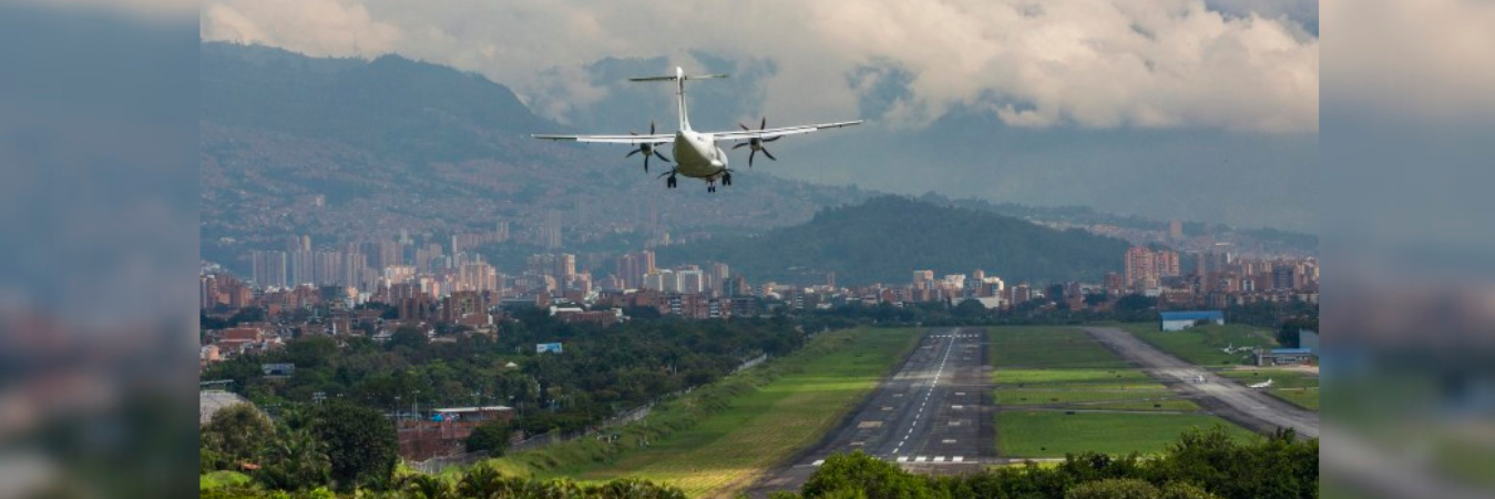 Aeropuerto Olaya Herrera de Medellín. /FOTO: JUAN ANTONIO SÁNCHEZ 