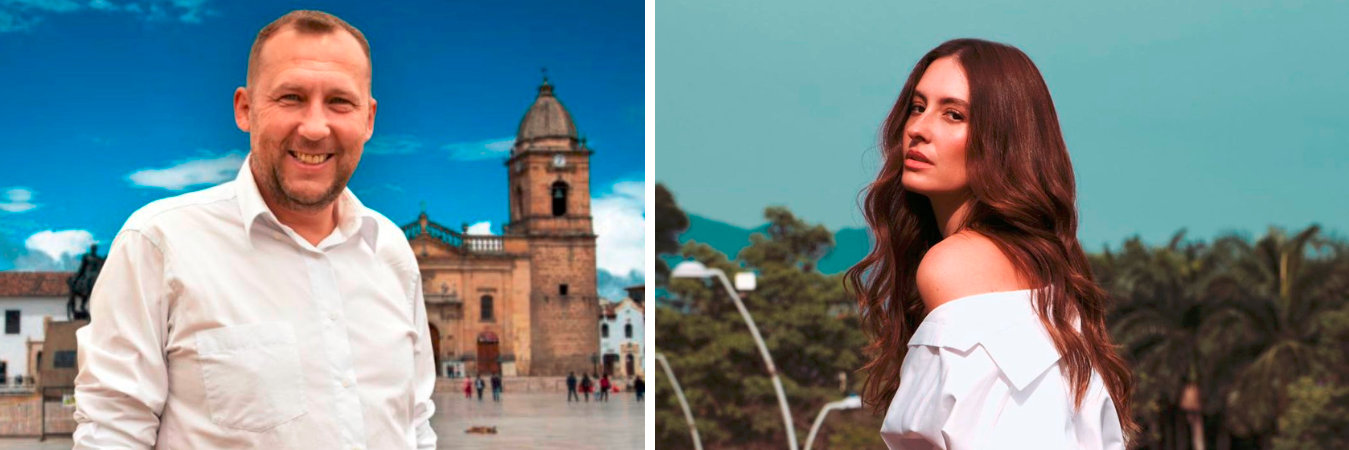 Mikhail Krasnov y Taliana Vargas dieron de qué hablar durante los comicios electorales. /FOTO: TOMADAS DE REDES SOCIALES