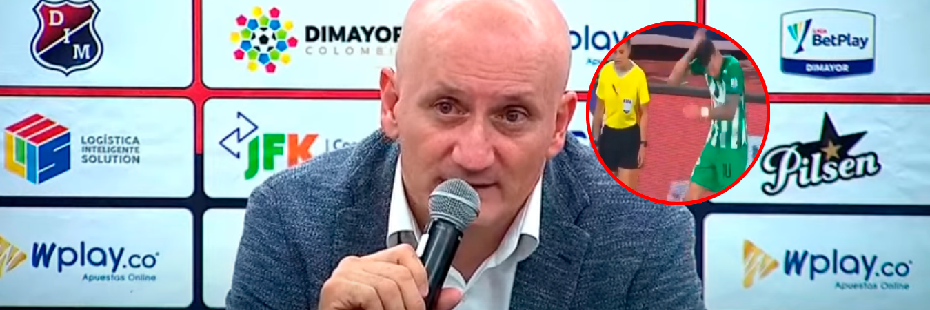 Pablo Repetto en rueda de prensa posterior al clásico. /FOTO: TOMADA DE VIDEO 