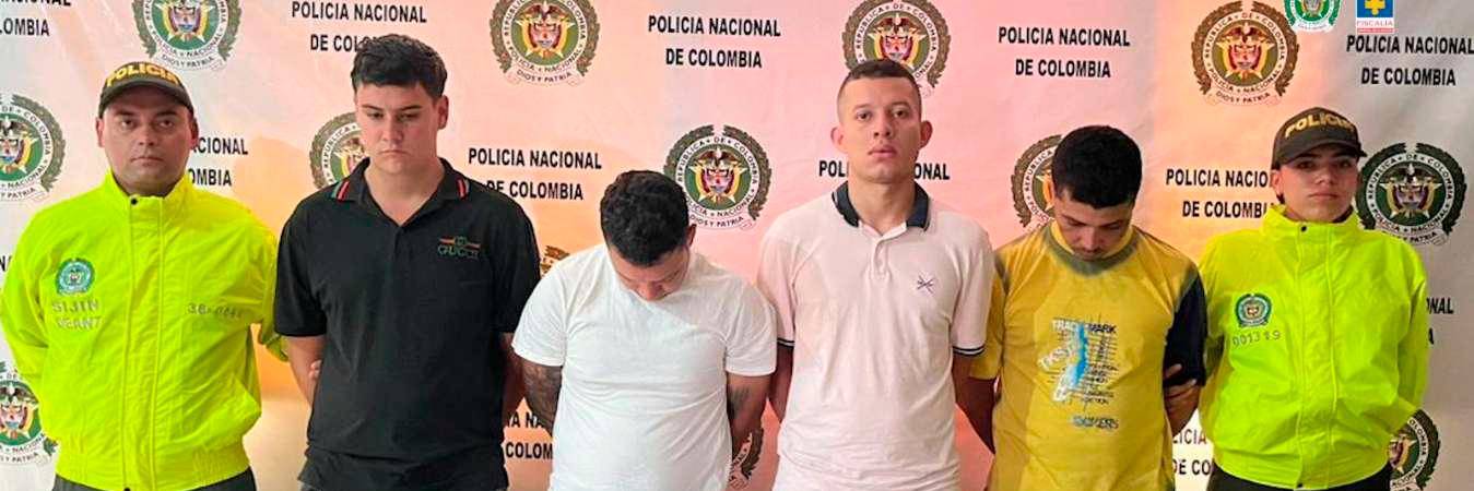 Ellos son: Carlos Mario Bohórquez Cárcamo, Juan Camilo Correa Correa, Luis Eduardo Mejía Londoño y Élber Miguel Oviedo Viloria. /FOTO: CORTESÍA.