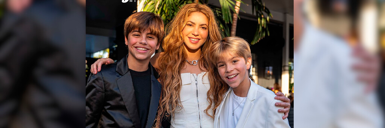 Shakira acompañó a Milan y a Sasha a la gala y se mostró orgullosa por la presentación de sus hijos. /FOTO: TOMADA DE X @sweetycary. 