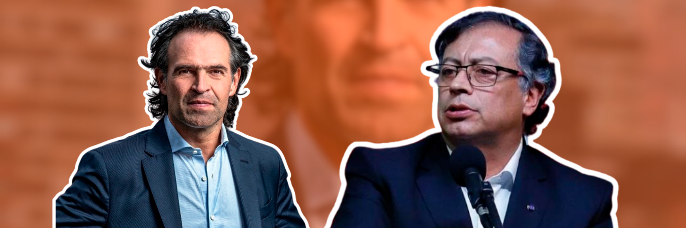 El enfrentamiento lo inició Gustavo Petro con una publicación en sus redes sociales. / FOTOS: FEDERICO GUTIÉRREZ Y GUSTAVO PETRO