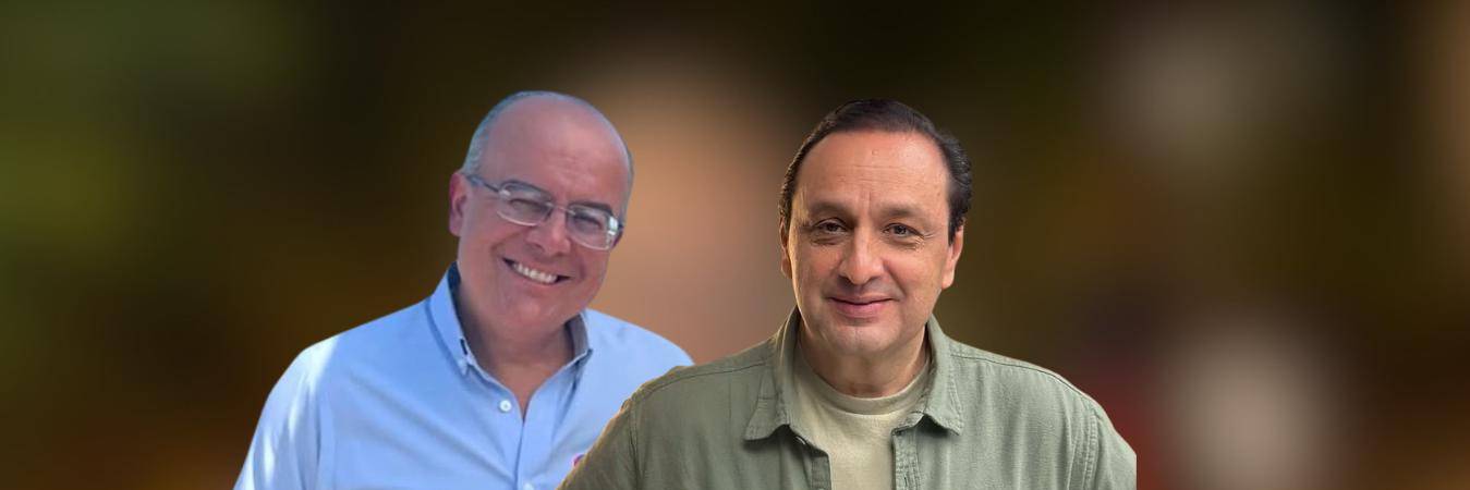 Ricardo Orrego (izq.) y Jorge Alfredo Vargas (der.) fueron retirados del canal tras el escándalo. FOTOS: TOMADAS DE INSTAGRAM