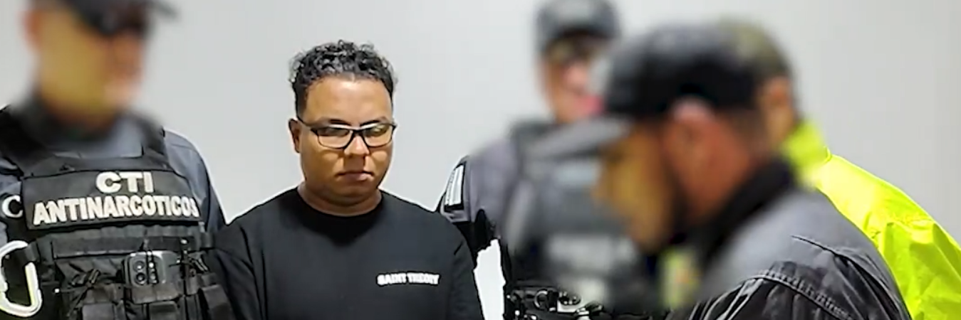 Arlenson González Vanegas, alias Sebastián, al momento de su captura. /FOTO: CORTESÍA