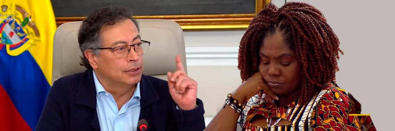 Presidente Gustavo Petro y la vicepresidenta Francia Márquez. / FOTOS: COLPRENSA.