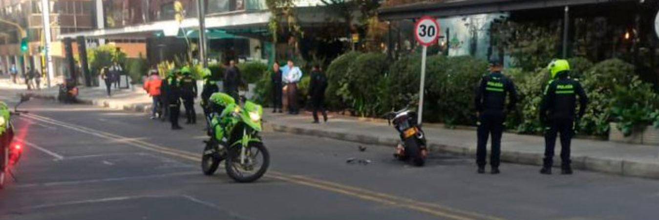 En este sector del parque de la 93 en Bogotá, se registró la balacera que dejó un muerto. /FOTO: TOMADA DE X @Rincon001A