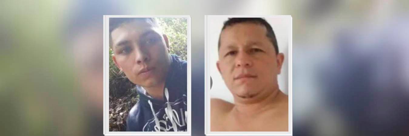 Ellos eran Adrián Sánchez (der) y Neider Beltrán (izq), los hombres asesinados en Sonsón durante el puente de Reyes. /FOTO: REDES SOCIALES