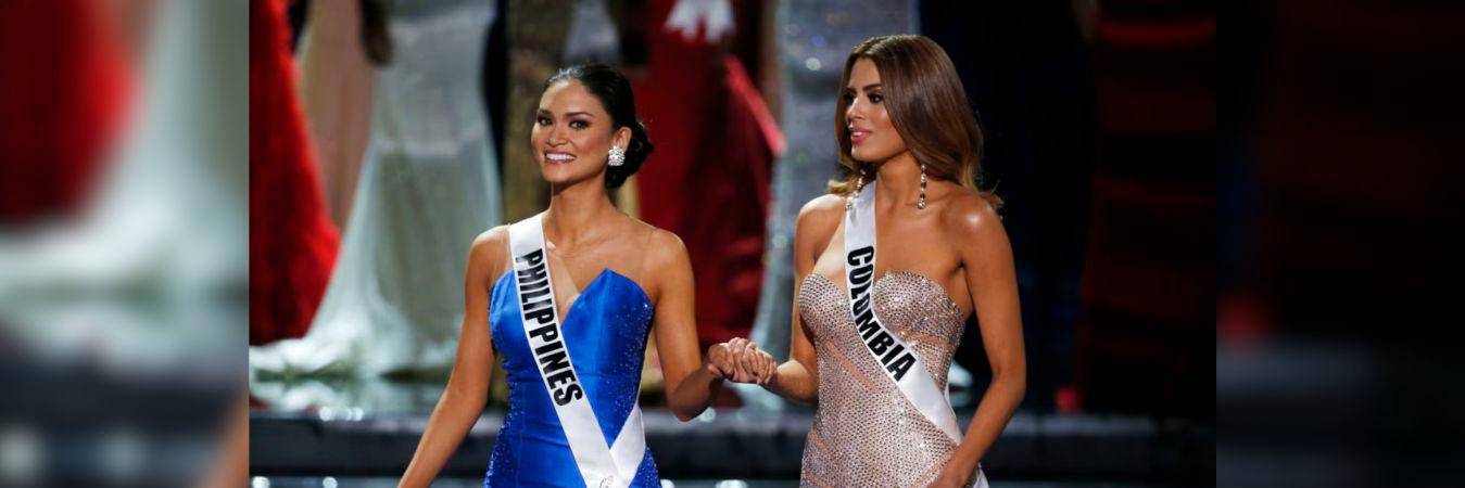 Pia Wurtzbach se quedó con la corona que le habían dado primero a Ariadna Gutiérrez. /FOTO: TOMADA DE LA WEB