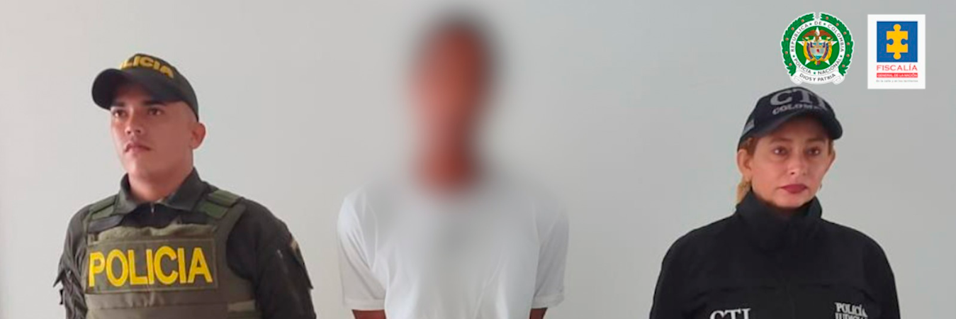 El presunto agresor fue capturado por la Policía. /FOTO: CORTESÍA