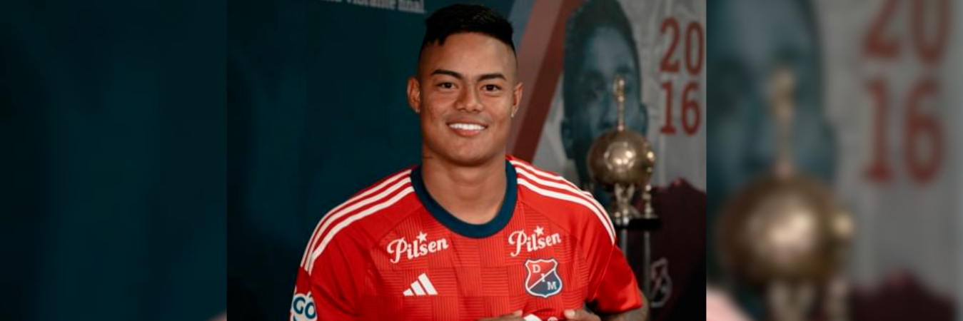 Luis ‘Chino’ Sandoval firmó con Independiente Medellín hasta 2027. /FOTO: DIM 