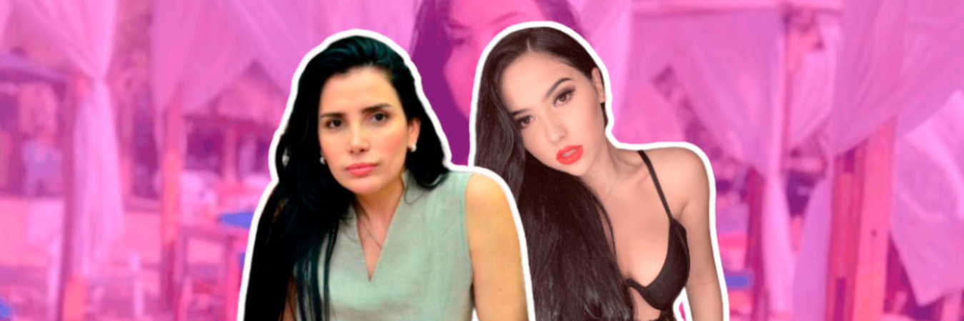 Aída Merlano Rebolledo (izq.) y su hija Aida Victoria Merlano. /FOTO: REDES SOCIALES 