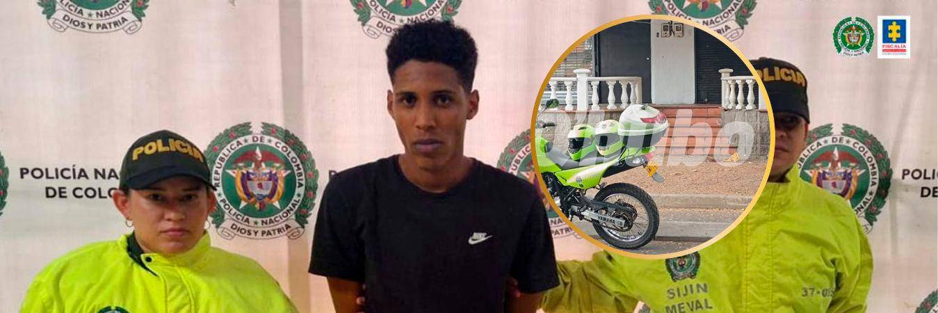 Él es Daniel Abraham Ortega Ovalles, de 23 años, presunto responsable de un homicidio en el barrio Conquistadores. /FOTOS: CORTESÍA FISCALÍA Y ANDRÉS FELIPE OSORIO GARCÍA 