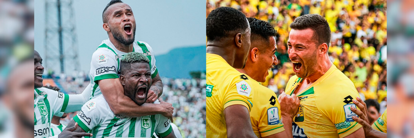 Atlético Nacional y Bucaramanga son la representación de Colombia en la Copa Libertadores. /FOTOS: INSTAGRAM @nacionaloficial - @bucaramangaoficial