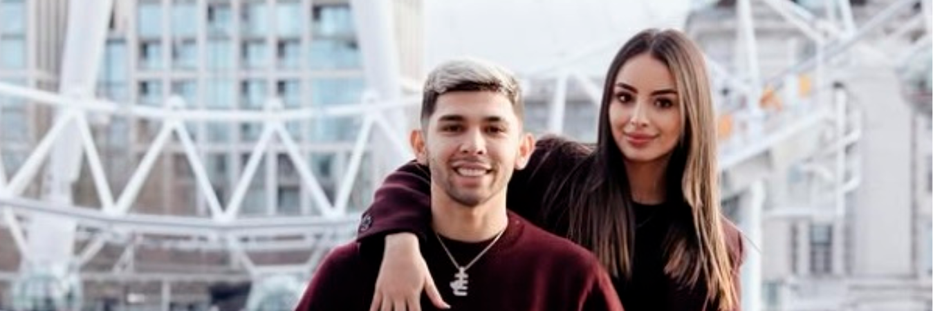 Julio Enciso y su novia, la paisa Melissa Cardona. /FOTO: IG @c_melissa23