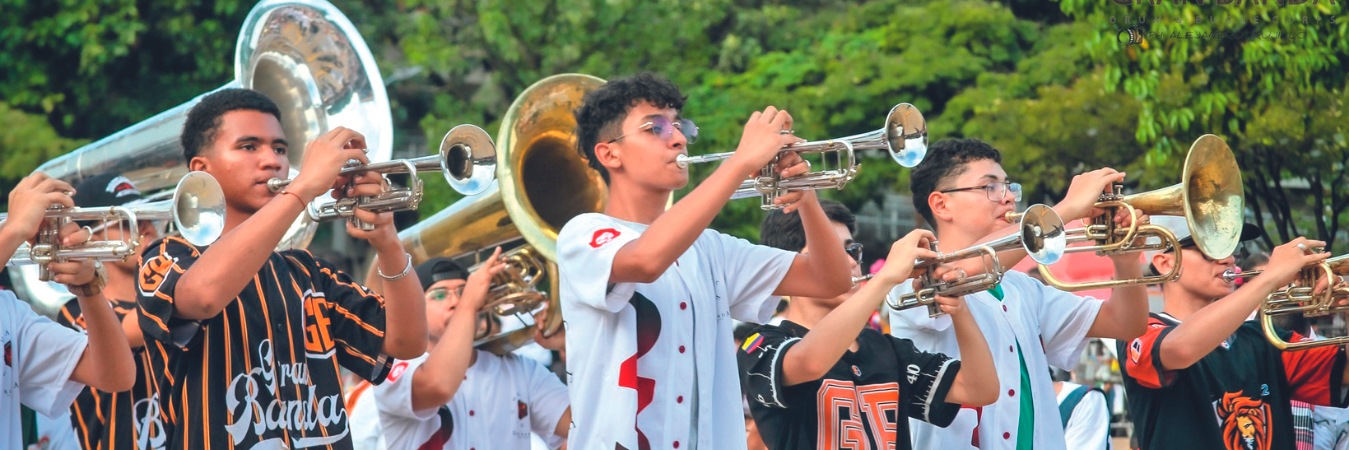 La banda de marcha también cuenta con miembros de Bogotá, Valle del Cauca, la Costa y tres miembros internaciones de Venezuela y Guatemala. / FOTO: CORTESÍA.