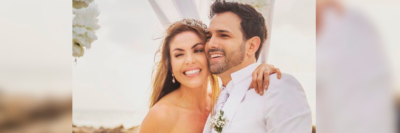 El matrimonio de Alejo Estrada y Nataly Umaña. /FOTO: INSTAGRAM @natalyumanaa
