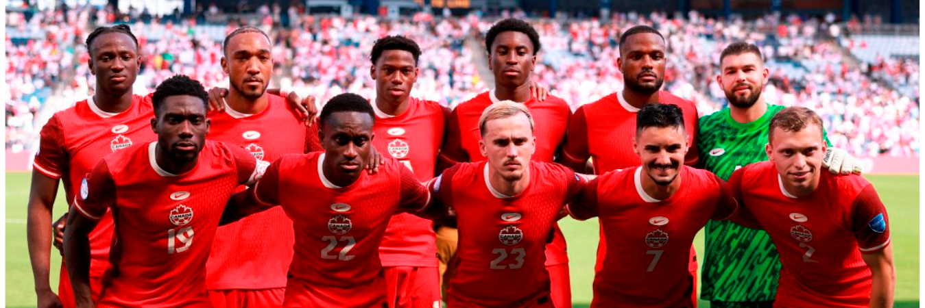 Selección de Canadá, que debutó en la Copa América. / FOTO: CONMEBOL COPA AMÉRICA.