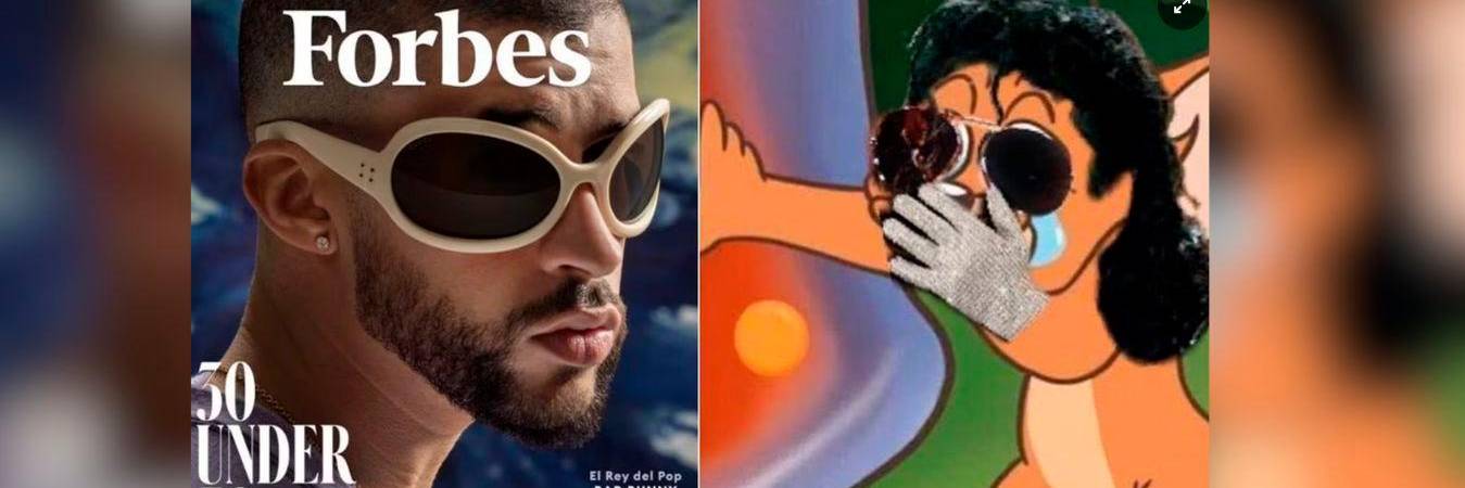 Memes sobre Bad Bunny en redes sociales. /FOTO: TOMADA DE TWITTER EL NACIONAL.
