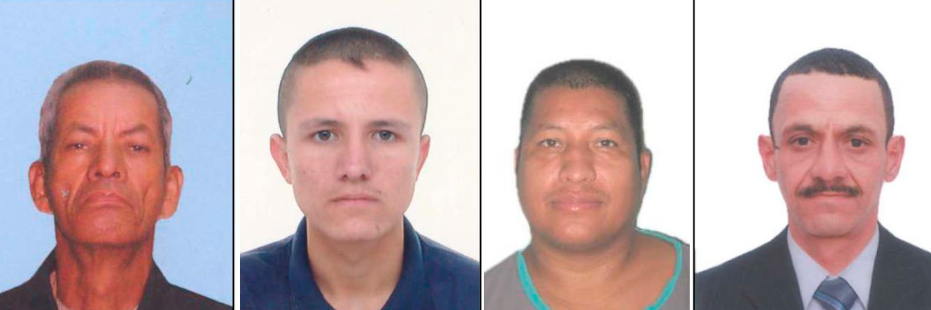 De izquierda a derecha: Francisco de Jesús Salas Rengifo, William de Jesús Maldonado Orozco, Ómar Antonio David Higuita y John Gildardo Benjumea Atehortúa. /FOTOS: CORTESÍA.