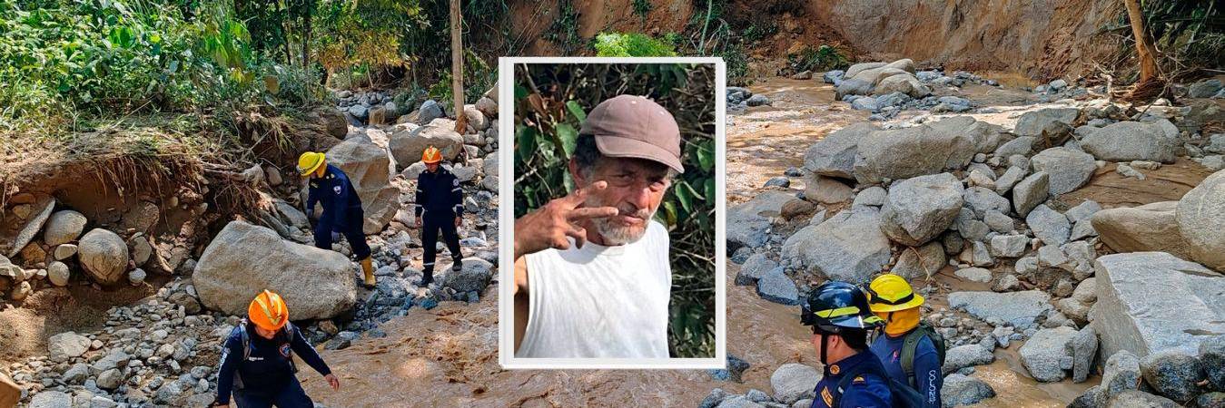 Él es Luis Albeirto Torres Rodríguez, quien está desaparecido. /FOTOS: FACEBOOK BOMBEROS DE COCORNÁ Y MI ORIENTE 