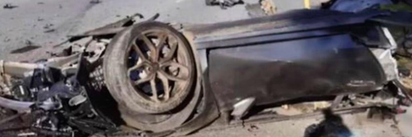 El hombre murió por el impacto del choque. / FOTO: @INCARCERNATION