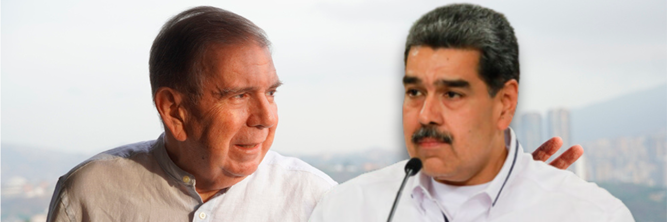 Edmundo González y Nicolás Maduro. / FOTOS: TOMADA DE LA WEB Y COLPRENSA.