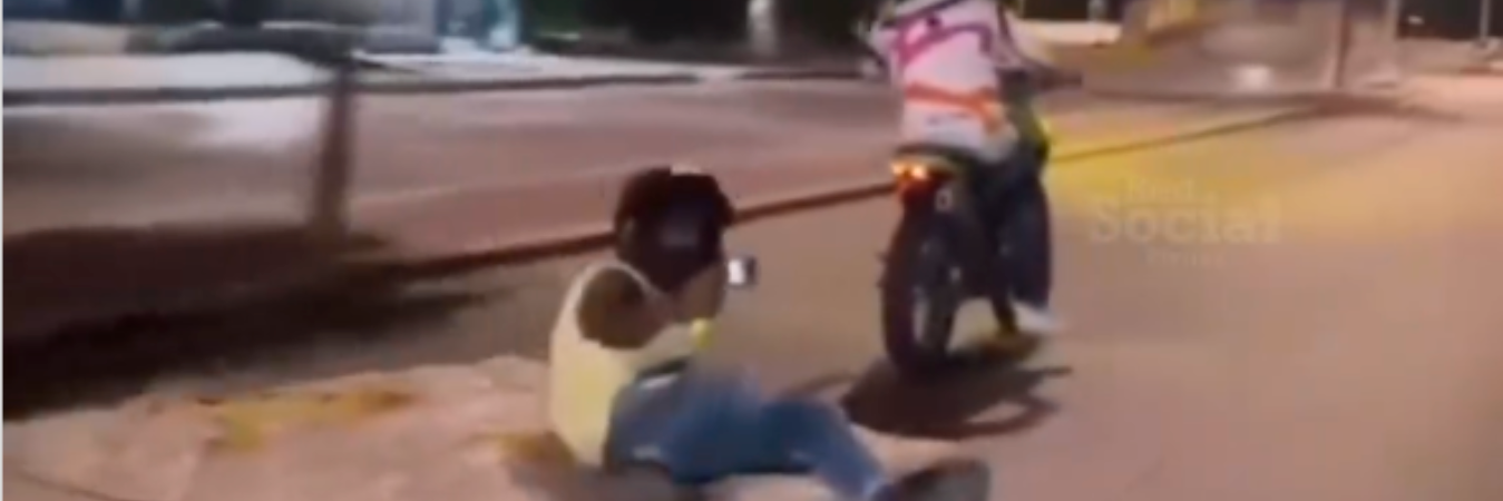 Imprudencia en calles de Santa Marta. /FOTO: TOMADA DE VIDEO 