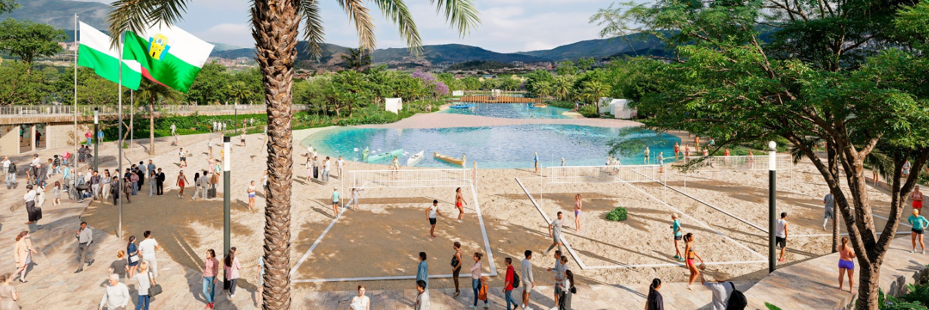 El lugar tendrá una apariencia muy similar a la de una playa natural. /FOTOS: ANIMACIÓN COMPUTARIZADA