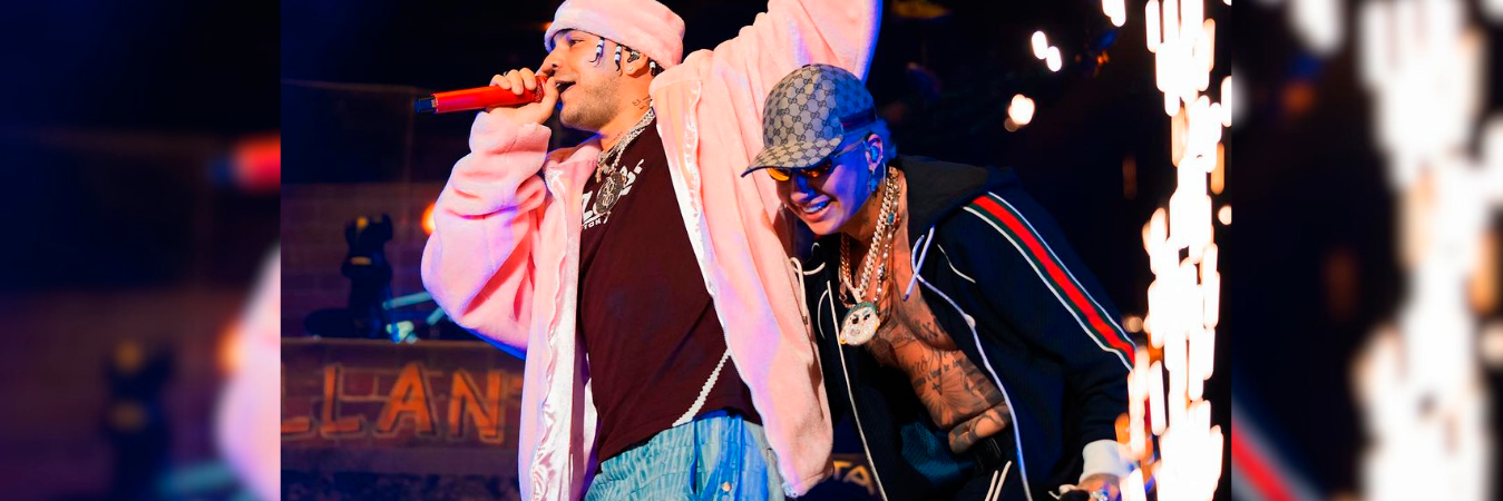 Ryan Castro y Blessd compartiendo escenario. /FOTO: INSTAGRAM @ryancastrro