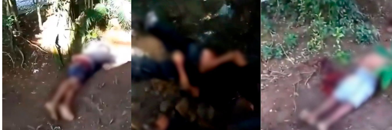 Las víctimas perdieron la vida en el predio. /IMÁGENES: TOMA DE VIDEO.