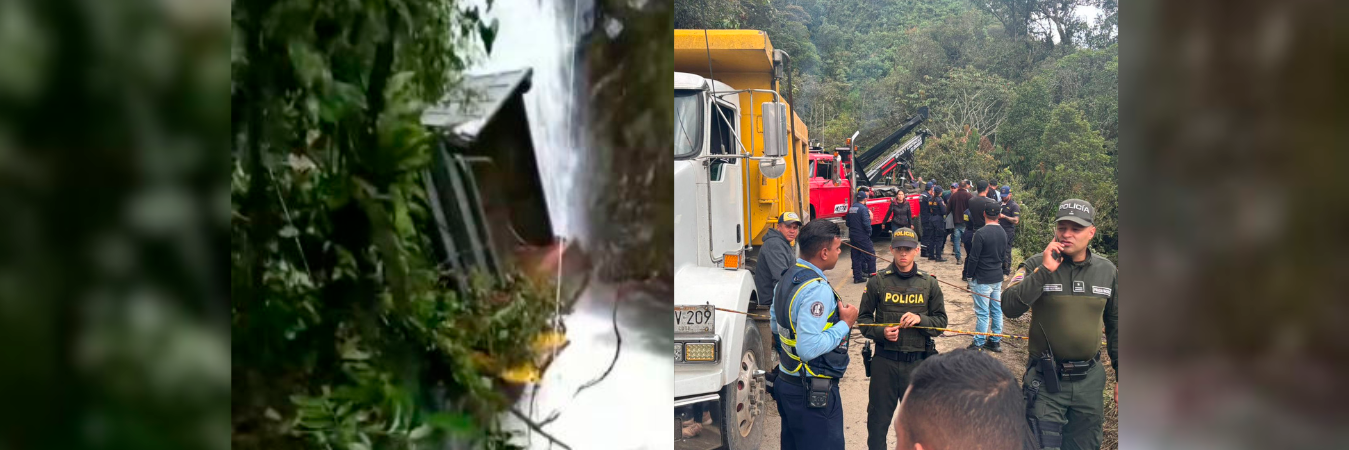 Con equipos especializados y con una grúa lograron extraer el cuerpo. /FOTOS: CORTESÍA Y ACTUALIDAD ORIENTE. 