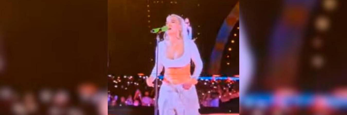 Karol G durante su presentación en Venezuela. /FOTO: CAPTURA DE VIDEO