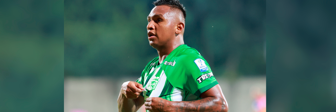 Con 7 goles, Alfredo Morelos fue uno de los goleadores de Atlético Nacional en el semestre 2024-II. /FOTO: MANUEL SALDARRIAGA