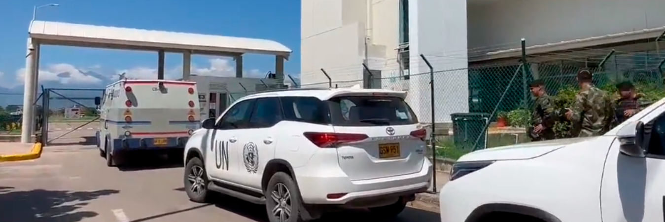 Carro de valores en la liberación del padre de Luis Díaz. /FOTO: X @doblerabodeaji