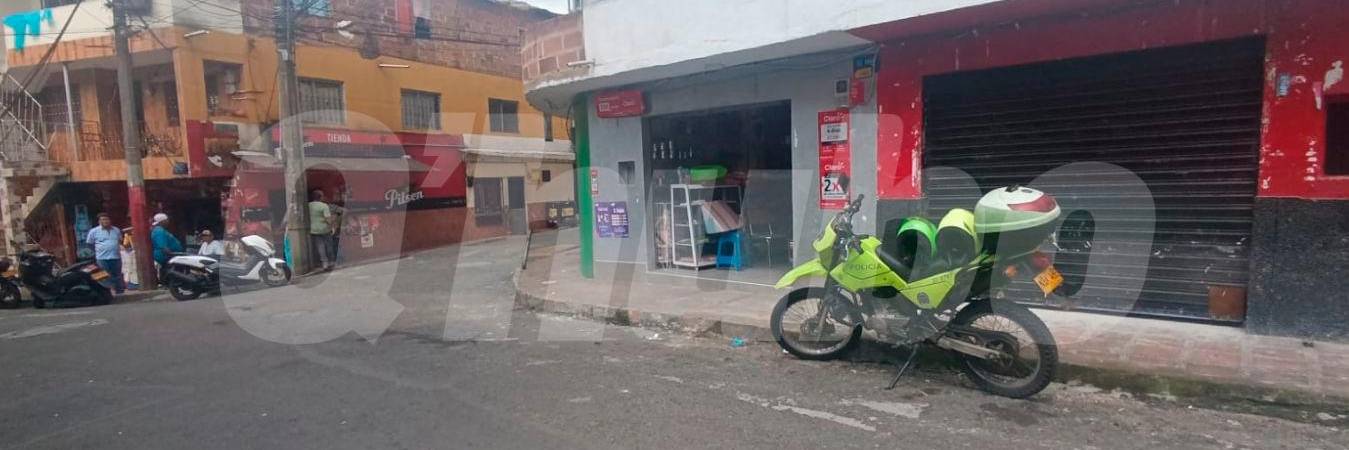 En este sector de la carrera 88 con calle 19A, en Belén Altavista, fue asesinado Mauro Montoya Celis, de 34 años. /FOTO: ALEJANDRA MORALES 