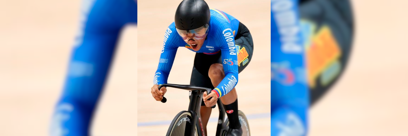 La antioqueña reafirmó su liderato en el keirin femenino juvenil. /FOTO: COMITÉ OLÍMPICO COLOMBIANO