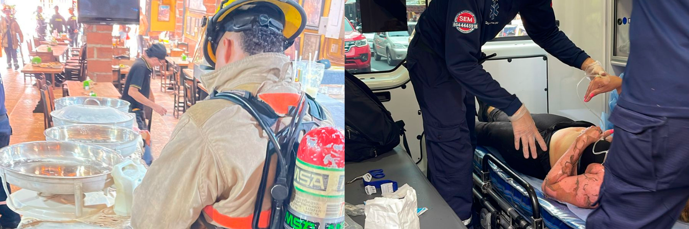 La otra mujer que también resultó quemada, permanece en el hospital. /FOTO: CORTESÍA.