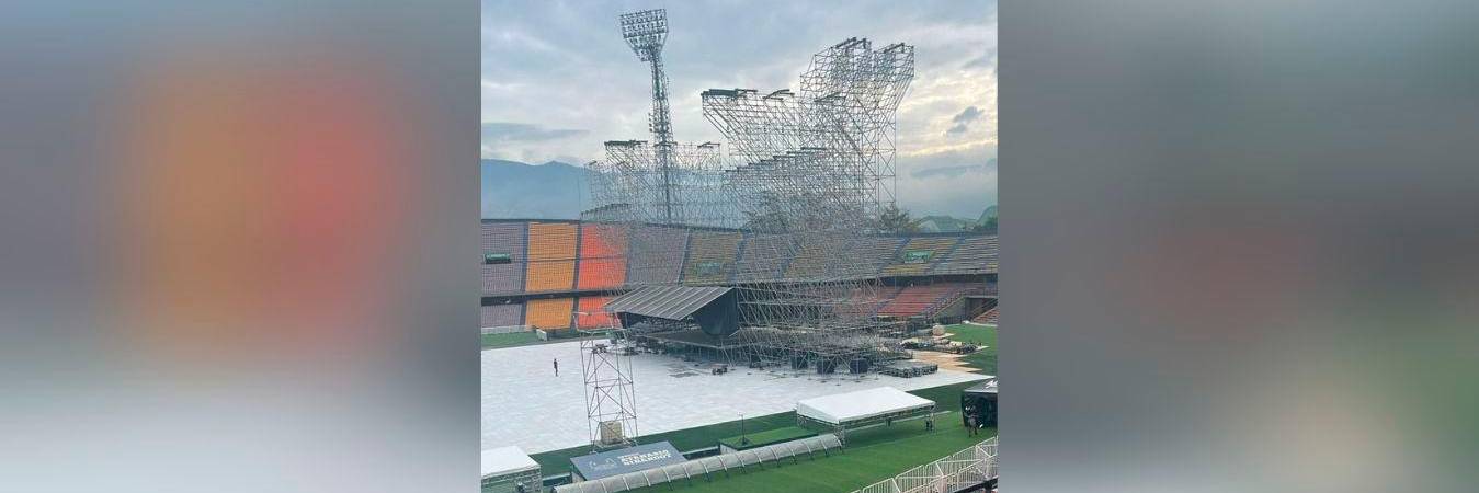 La estructura no soportó el techo. / FOTO: TOMADA DE LAS REDES SOCIALES