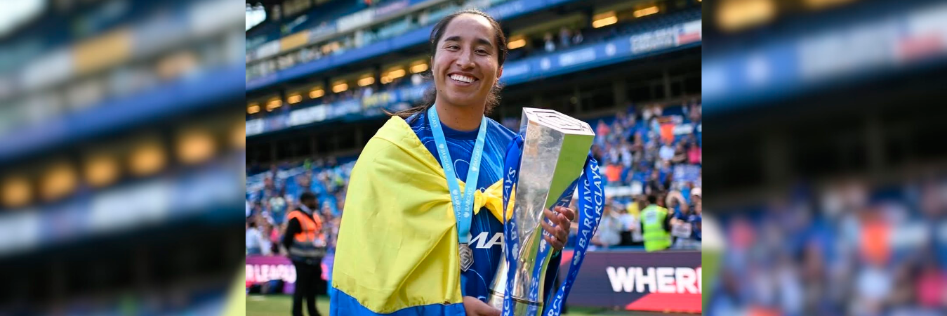 Mayra Ramírez jugadora del Chelsea. /FOTO: INSTAGRAM @mayra.ramirez9