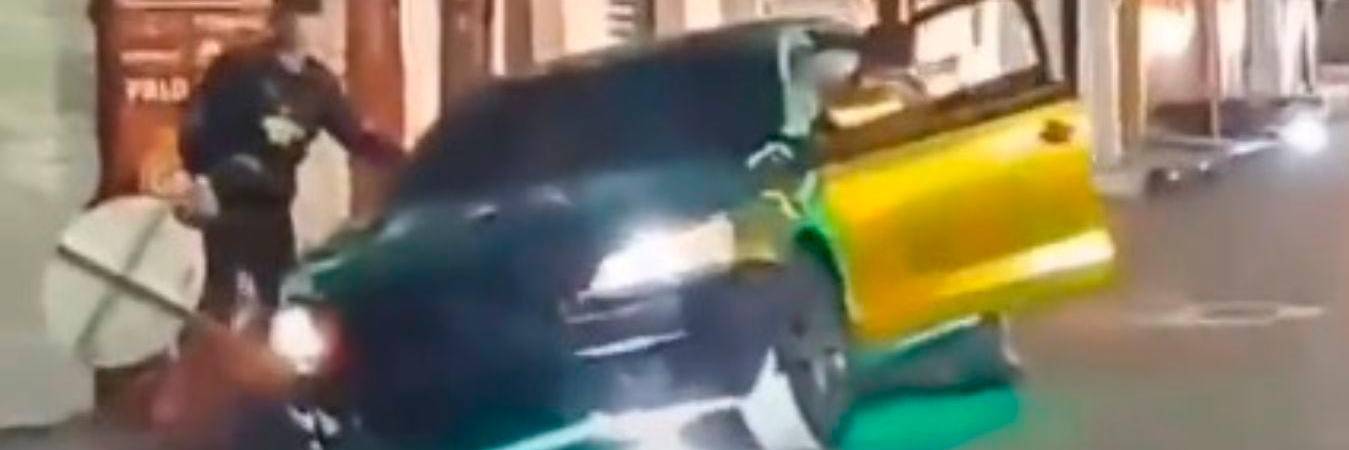 Momento del accidente en Rionegro. /FOTO: CAPTURA DE VIDEO TOMADA DE TWITTER @MiOriente