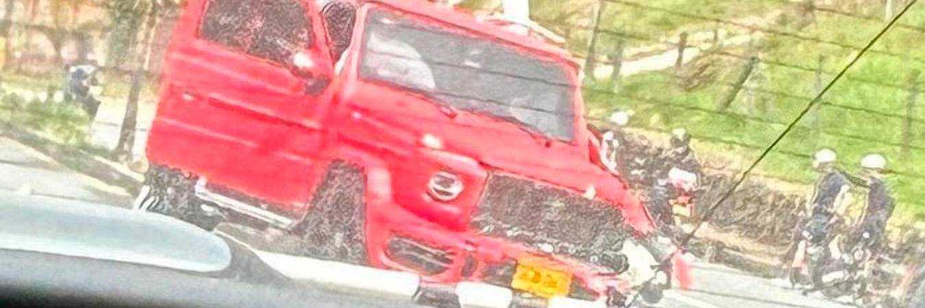 No se reportaron lesionados en el accidente. /FOTO: CORTESÍA DENUNCIAS ANTIOQUIA