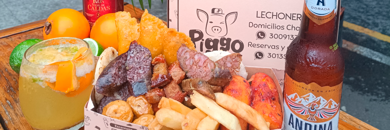 Este es uno de los platos que ofrece el restaurante Piggo Lechonería. /FOTO: CORTESÍA