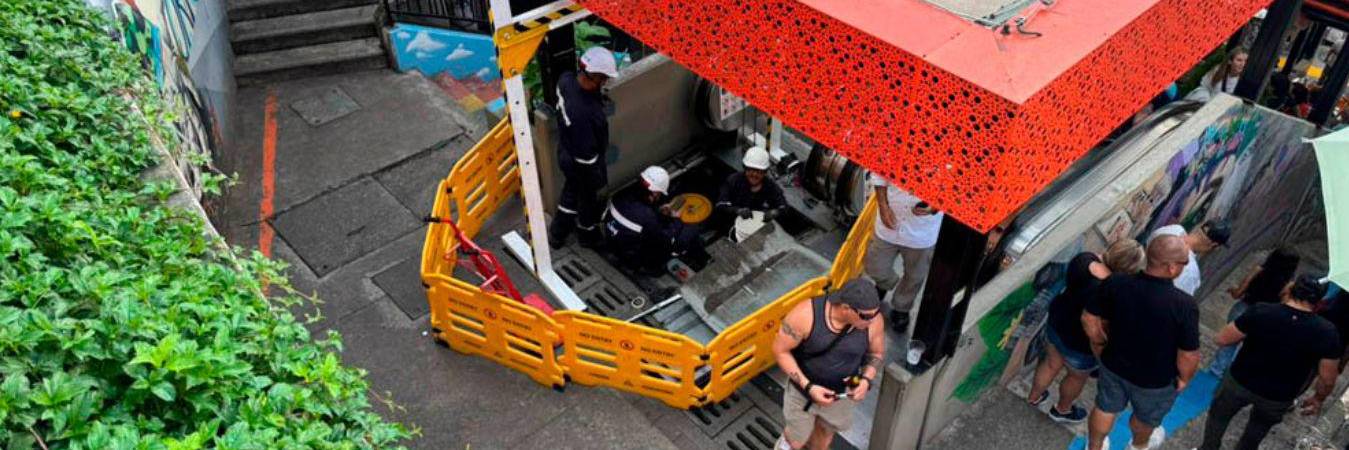 Arrancan los trabajos de mantenimiento y habrá cierres por etapas. / FOTO: ALCALDÍA DE MEDELLÍN