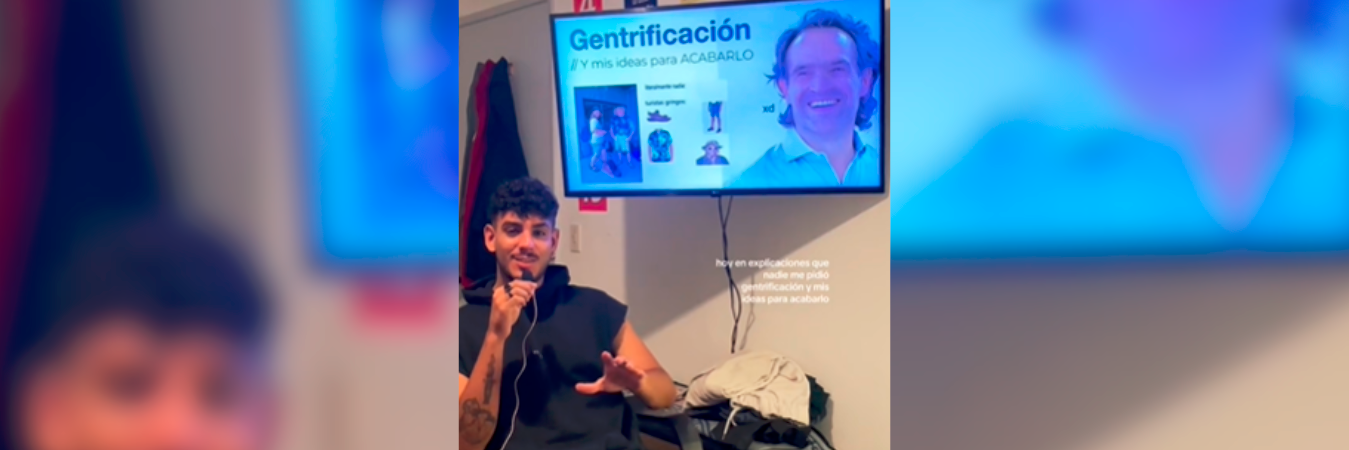 En el video el joven explica qué haría para combatir el problema desde antes de que entren al país. /FOTO: CAPTURA DE VIDEO