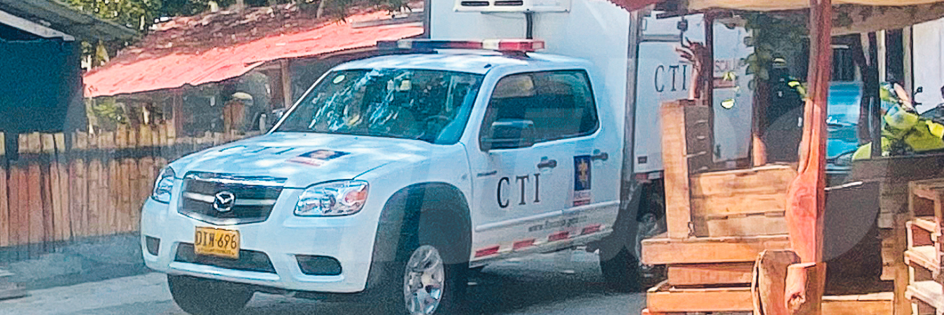 La víctima había llegado con 3 personas más, la mañana de ayer, a la vereda Dos Quebradas del municipio de Barbosa. /FOTO: ANDRÉS FELIPE OSORIO GARCÍA.